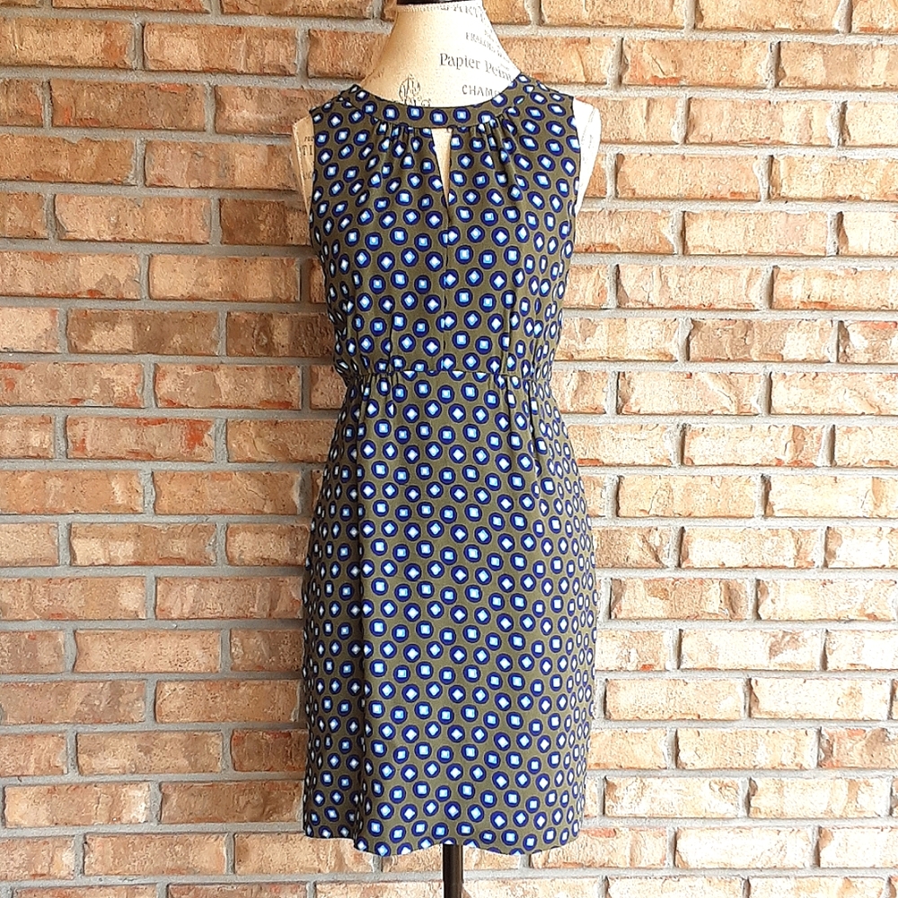 J. CREW Sleeveless Dress with Keyhole Detail Size 2.